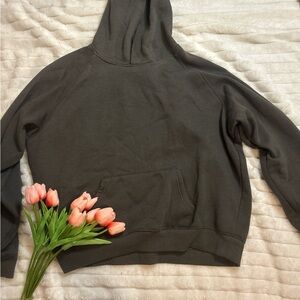 Women's greenish-grey hoodie